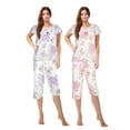 thumbnail image 1 of JEFFRICO Womens 2 Pack Capri Set Sleepwear Soft Pajamas Sleep Nightshirts, 1 of 6