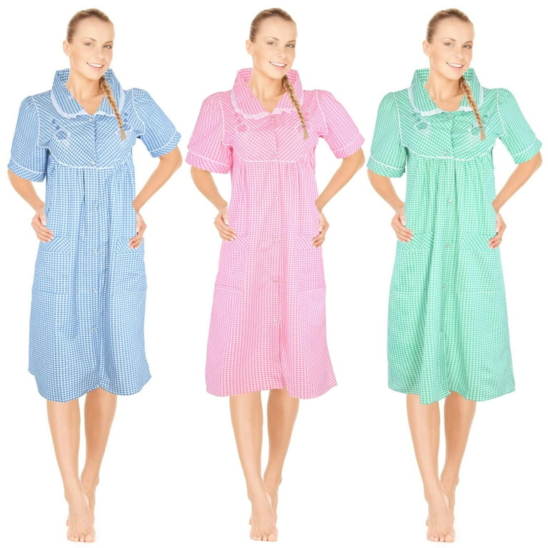 JEFFRICO Pack House Dresses for Women with Pockets Lightweight