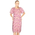 thumbnail image 1 of JEFFRICO House Dresses for Women with Pockets - Lightweight Breathable Short Sleeve Muumuu & Nightgowns - Snap Front Housecoat and Dusters for Women, 1 of 7