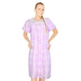 thumbnail image 1 of JEFFRICO House Dresses for Women with Pockets - Lightweight Breathable Short Sleeve Muumuu & Nightgowns - Snap Front Housecoat and Dusters for Women, 1 of 7