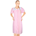 thumbnail image 1 of JEFFRICO House Dresses for Women with Pockets - Lightweight Breathable Short Sleeve Muumuu & Nightgowns - Snap Front Housecoat and Dusters for Women, 1 of 7