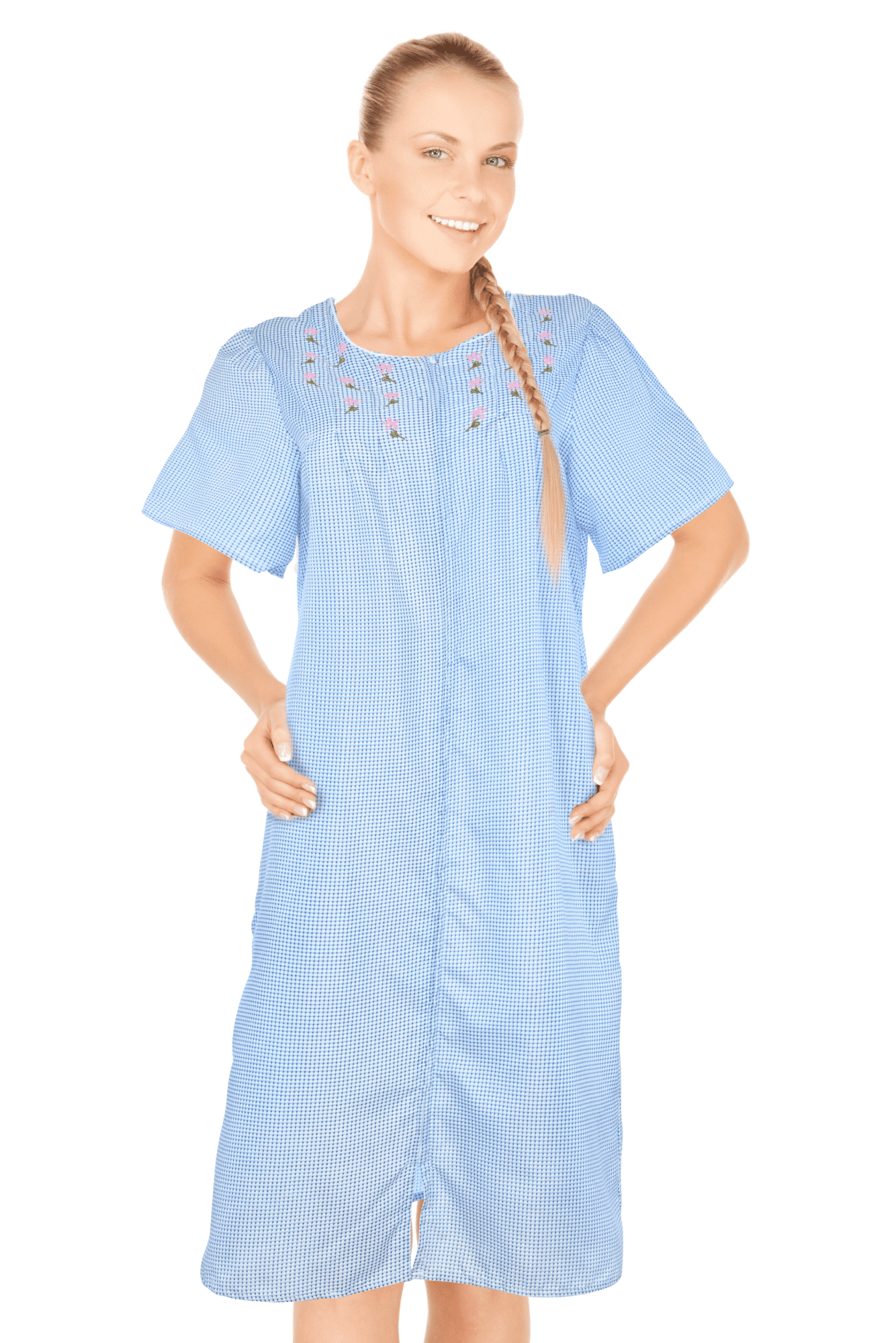 JEFFRICO Womens Dusters For Women Zipper Front Housecoat Lounger Duster