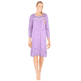 thumbnail image 1 of JEFFRICO Womens Long Sleeve Cotton Blend Nightgowns Pintucked Sleepwear Soft Pajama Dress Nightshirts, 1 of 4