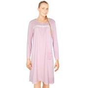 JEFFRICO Womens Long Sleeve Nightgowns Sleepwear Soft Pajama Dress Nightshirts