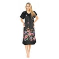 thumbnail image 1 of JEFFRICO Womens Nightgowns Muumuu Lounger House Dress Sleepwear Silky Soft Pajama Dress Nightshirts Plus Size, 1 of 4