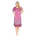 thumbnail image 1 of JEFFRICO Womens Nightgowns Muumuu Lounger House Dress Sleepwear Silky Soft Pajama Dress Nightshirts Plus Size, 1 of 4