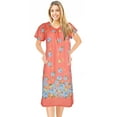 thumbnail image 1 of JEFFRICO Womens Nightgowns Muumuu Lounger House Dress Sleepwear Silky Soft Pajama Dress Nightshirts Plus Size, 1 of 5