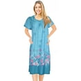 thumbnail image 1 of JEFFRICO Womens Nightgowns Muumuu Lounger House Dress Sleepwear Silky Soft Pajama Dress Nightshirts, 1 of 5