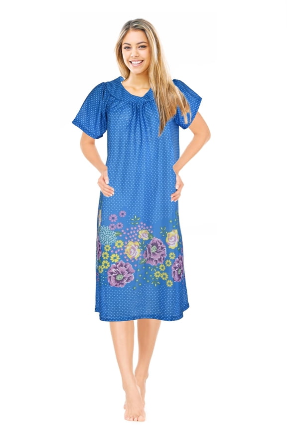 Womens Nightgowns Muumuu Lounger House Dress Sleepwear Silky Soft Pajama Dress Nightshirts