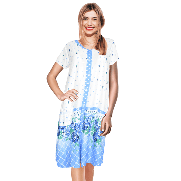 JEFFRICO Womens Nightgowns Sleepwear Soft Pajama Dress Nightshirts Plus Size