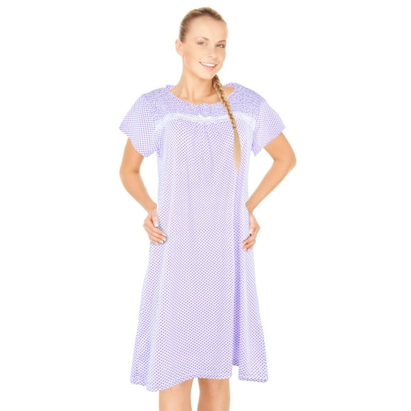 JEFFRICO Womens Nightgowns Sleepwear Soft Pajama Dress Nightshirts Plus Size
