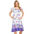 thumbnail image 1 of JEFFRICO Womens Nightgowns Sleepwear Soft Pajama Dress Nightshirts Plus Size, 1 of 5