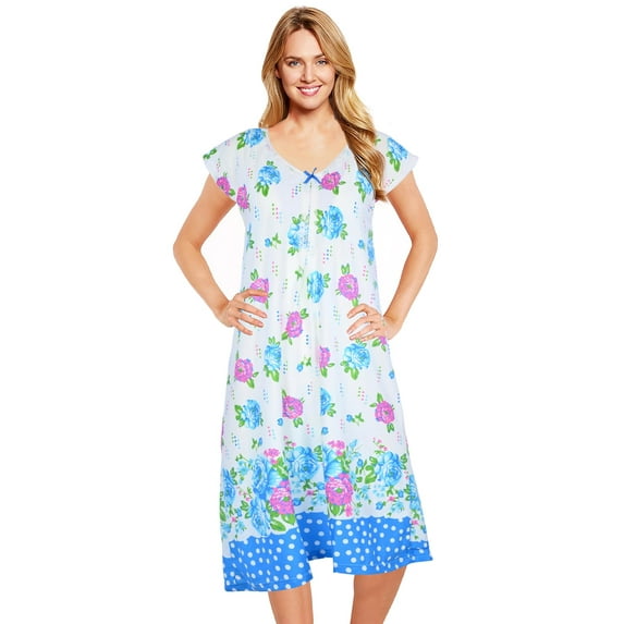 JEFFRICO Womens Nightgowns Sleepwear Soft Pajama Dress Nightshirts Plus Size