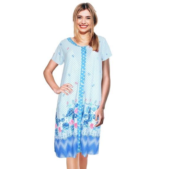 JEFFRICO Womens Nightgowns Sleepwear Soft Pajama Dress Nightshirts Plus Size