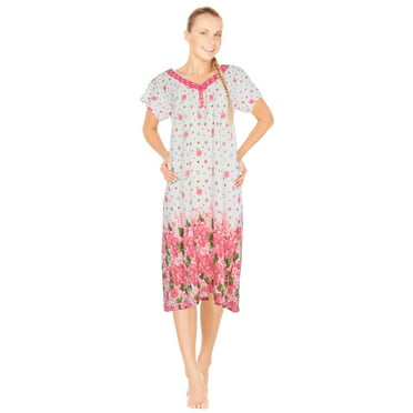 JEFFRICO Womens Sleeveless Nightgowns Sleepwear Soft Pajama Dress ...
