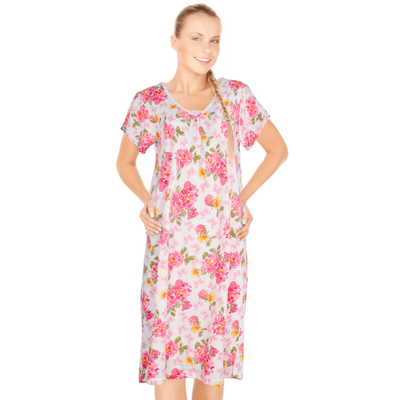 JEFFRICO Womens Nightgowns Sleepwear Soft Pajama Dress Nightshirts Plus Size