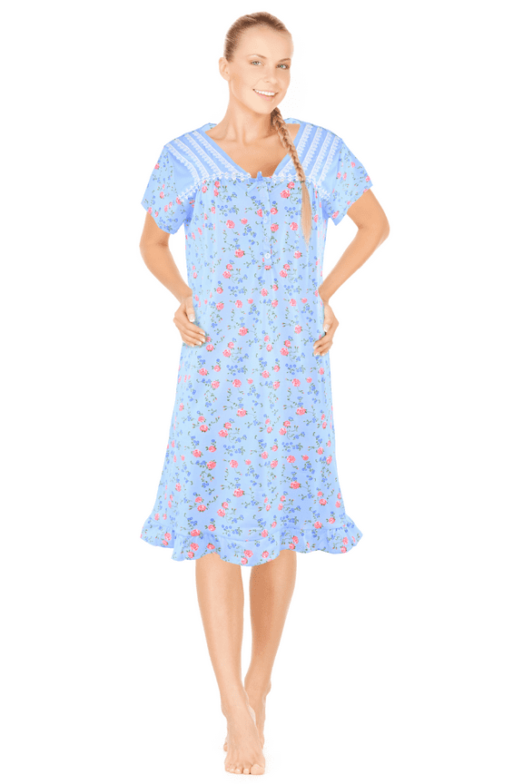 Womens Nightgowns Sleepwear Soft Pajama Dress Nightshirts Plus Size
