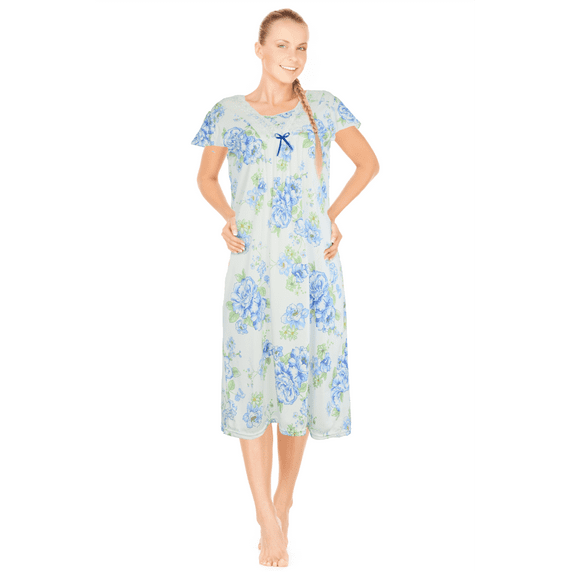 JEFFRICO Womens Nightgowns Sleepwear Soft Pajama Dress Nightshirts Plus Size