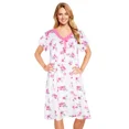 thumbnail image 1 of JEFFRICO Nightgowns for Women - Short Sleeve Soft Womens Nightgowns & Sleepshirts - Round Neck Pajamas Dress for Lounging, Sleeping & Casual Wear, 1 of 12