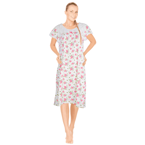 JEFFRICO Womens Nightgowns Sleepwear Soft Pajama Dress Nightshirts Plus Size