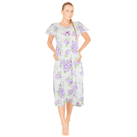 JEFFRICO Womens Nightgowns Sleepwear Soft Pajama Dress Nightshirts Plus Size