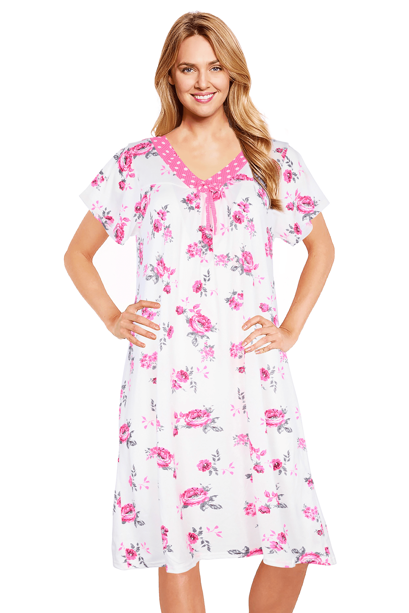 JEFFRICO Womens Nightgowns Sleepwear Soft Pajama Dress Nightshirts Plus Size