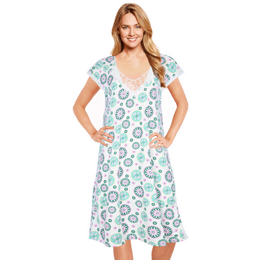 JEFFRICO Womens Nightgowns Sleepwear Soft Pajama Dress Nightshirts