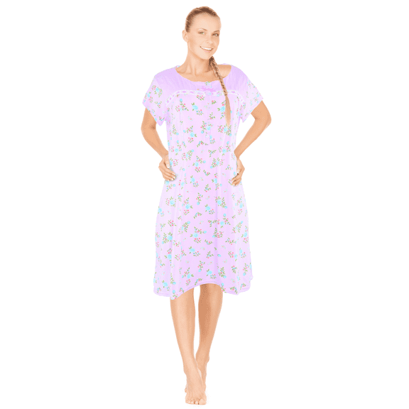 JEFFRICO Womens Nightgowns Sleepwear Soft Pajama Dress Nightshirts