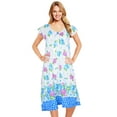 thumbnail image 1 of JEFFRICO Womens Nightgowns Sleepwear Soft Pajama Dress Nightshirts, 1 of 5