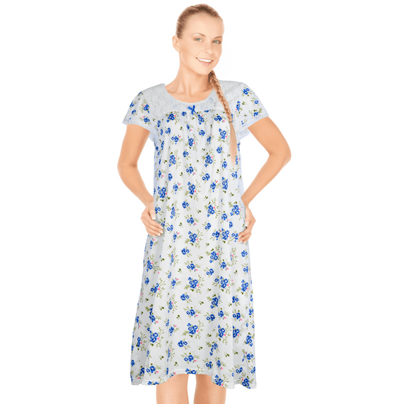 JEFFRICO Womens Nightgowns Sleepwear Soft Pajama Dress Nightshirts