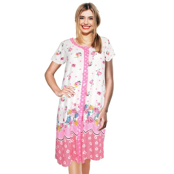 JEFFRICO Womens Nightgowns Sleepwear Soft Pajama Dress Nightshirts