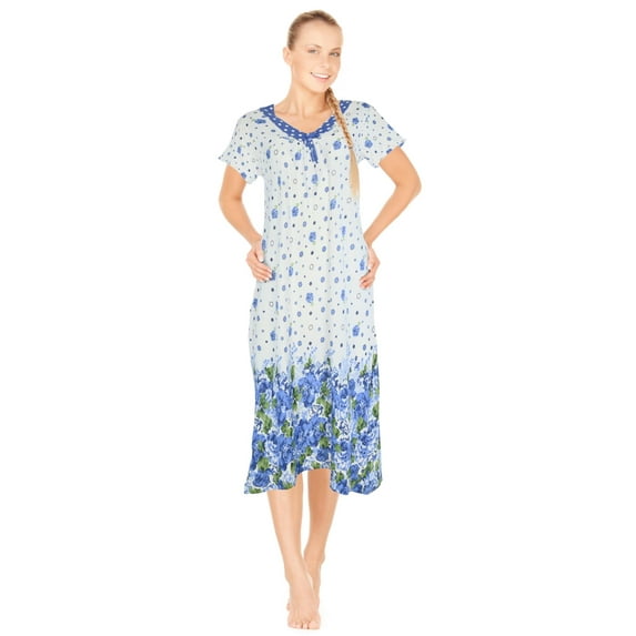 JEFFRICO Womens Nightgowns Sleepwear Soft Pajama Dress Nightshirts