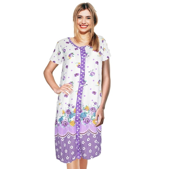 JEFFRICO Womens Nightgowns Sleepwear Soft Pajama Dress Nightshirts