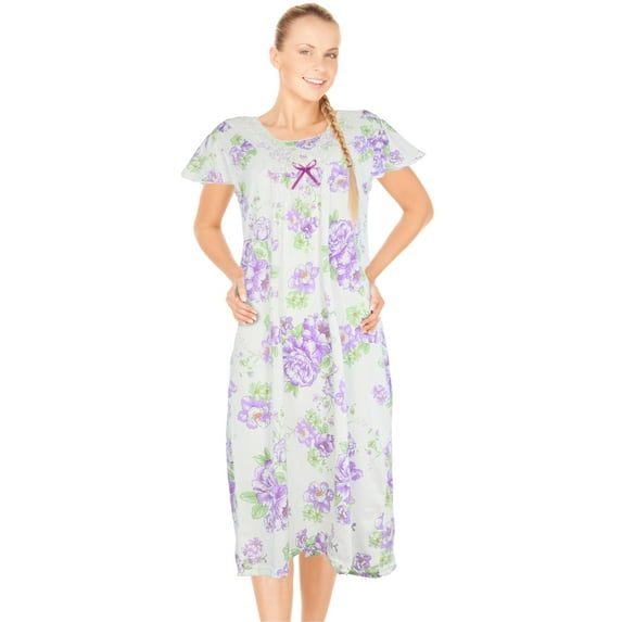 JEFFRICO Womens Nightgowns Sleepwear Soft Pajama Dress Nightshirts