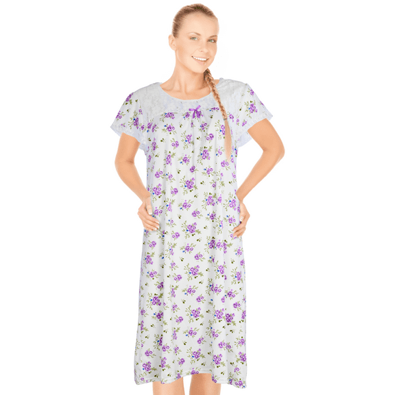 JEFFRICO Womens Nightgowns Sleepwear Soft Pajama Dress Nightshirts