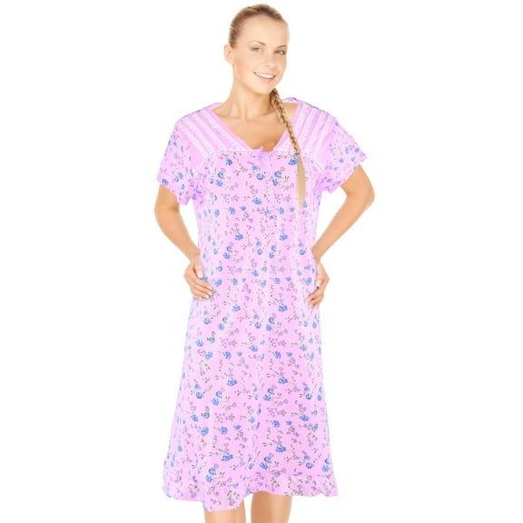 JEFFRICO Womens Nightgowns Sleepwear Soft Pajama Dress Nightshirts