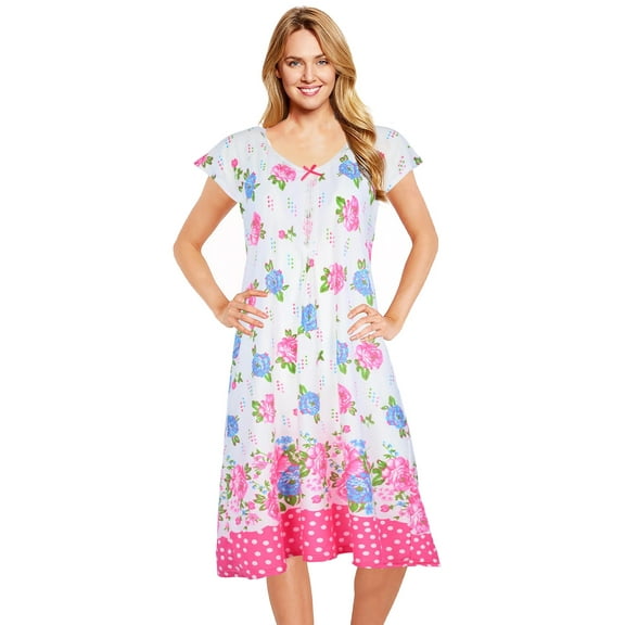 JEFFRICO Womens Nightgowns Sleepwear Soft Pajama Dress Nightshirts