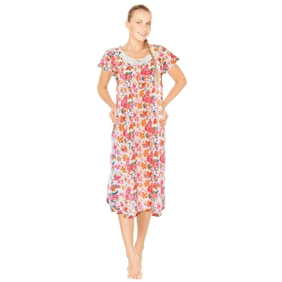 JEFFRICO Womens Nightgowns Sleepwear Soft Pajama Dress Nightshirts