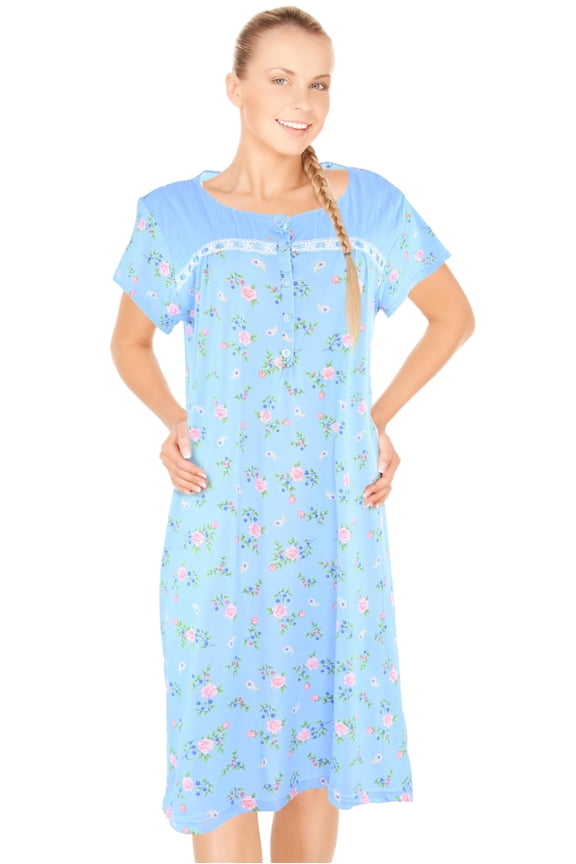 Womens Nightgowns Sleepwear Soft Pajama Dress Nightshirts
