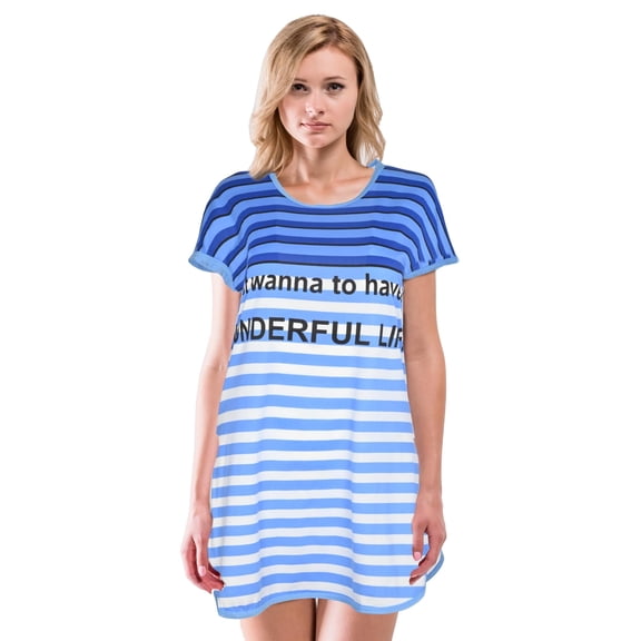 JEFFRICO Womens Nightgowns Sleepwear Soft Pajama Dress Nightshirts