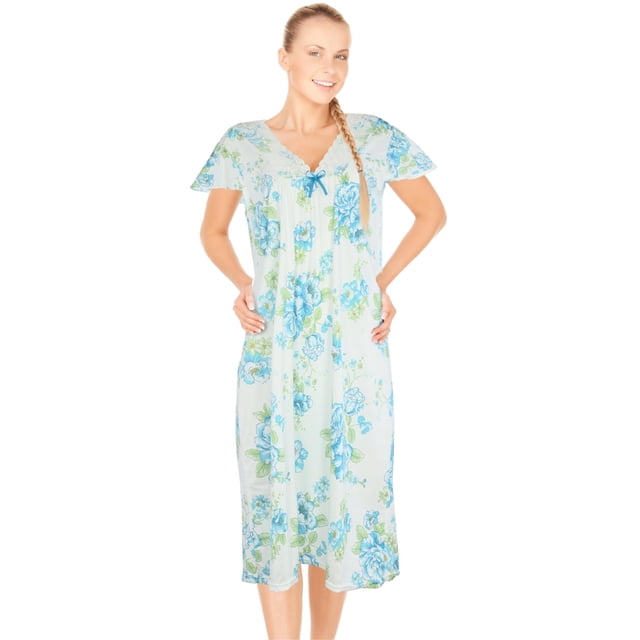 JEFFRICO Womens Nightgowns Sleepwear Soft Pajama Dress Nightshirts