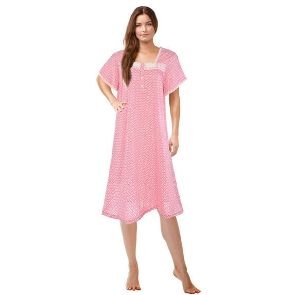 JEFFRICO Womens Nightgowns Sleepwear Soft Pajama Dress Nightshirts