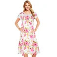 thumbnail image 1 of JEFFRICO Nightgowns for Women - Short Sleeve Soft Womens Nightgowns & Sleepshirts - Round Neck Pajamas Dress for Lounging, Sleeping & Casual Wear, 1 of 11