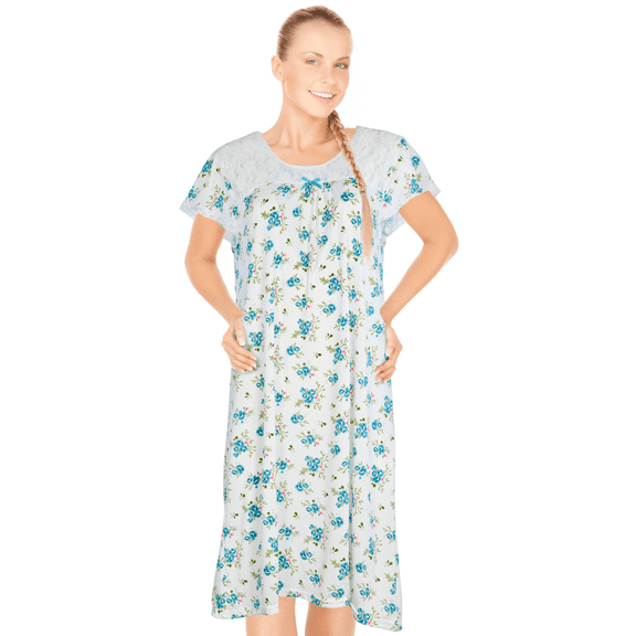 JEFFRICO Womens Nightgowns Sleepwear Soft Pajama Dress Nightshirts