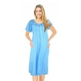 thumbnail image 1 of JEFFRICO Womens Nightgowns Sleepwear Soft Pajama Dress Short Sleeve Nightshirts Plus Size, 1 of 5