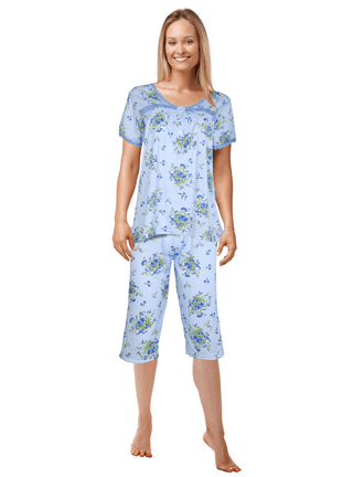 Petite Croft & Barrow® Short Sleeve Pajama Top & Capri Pajama