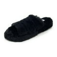 thumbnail image 1 of JEFFRICO Womens Slippers Open Toe Faux Fur Three Band Slide Slippers, 1 of 7