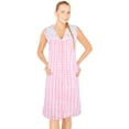 thumbnail image 1 of JEFFRICO Womens Snap Front Housecoat Lounger Duster House Dress Sleeveless Nightgowns Robe Plus Size, 1 of 7