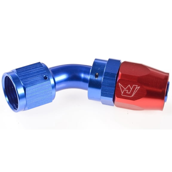JEGS 100013 45 degree Max Flow Swivel Hose End -10 AN Female Triple Seal Double