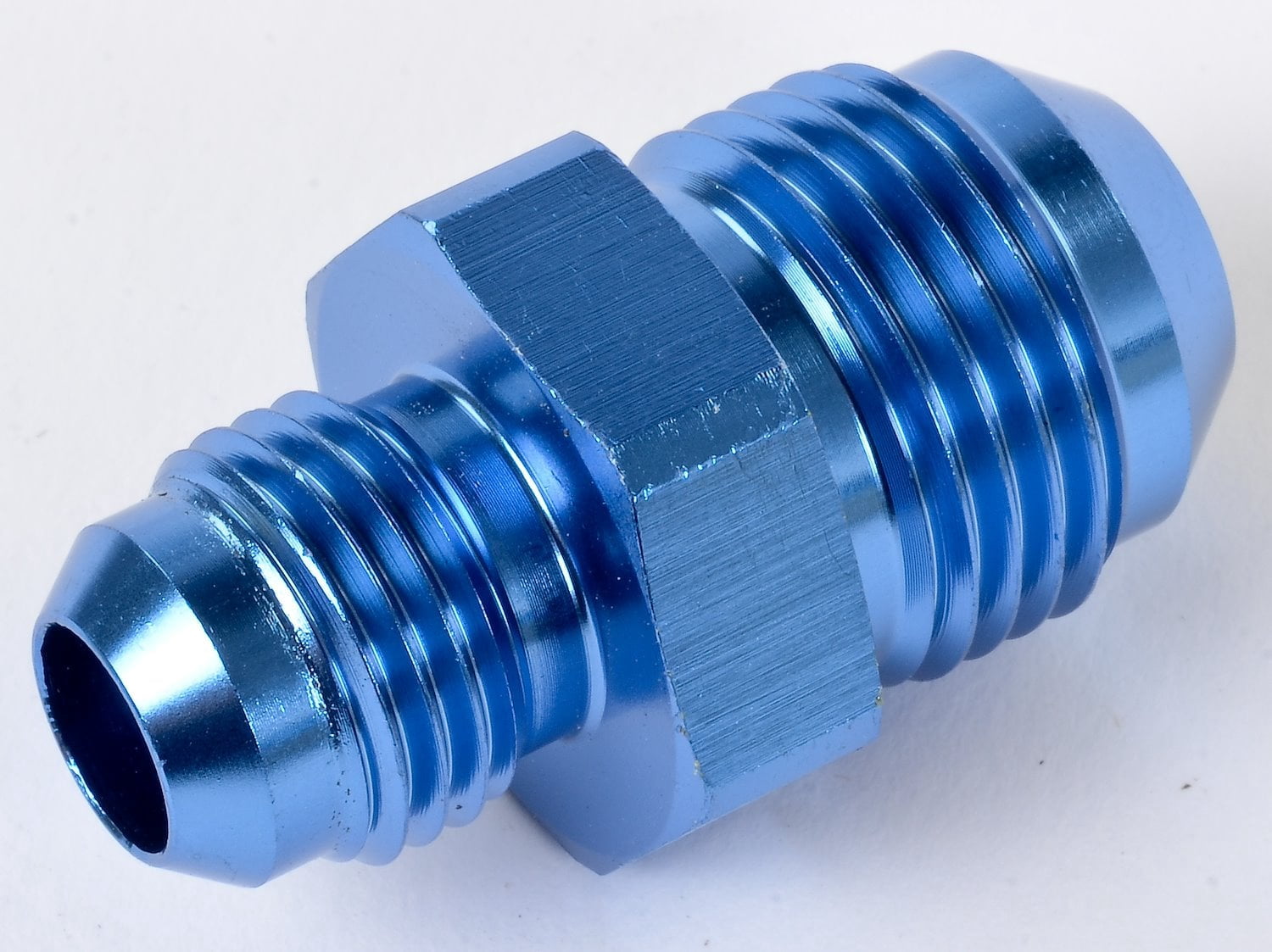JEGS AN to AN Union Reducer Fitting [-8 AN Male to -6 AN Male, Blue ...